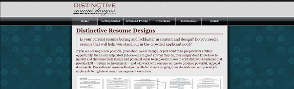 Distinctive Resume Designs